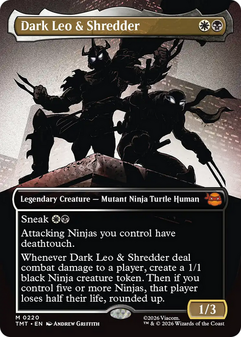 Dark Leo & Shredder (Borderless Silhouette)