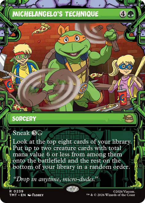 Michelangelo's Technique (Showcase Frame)