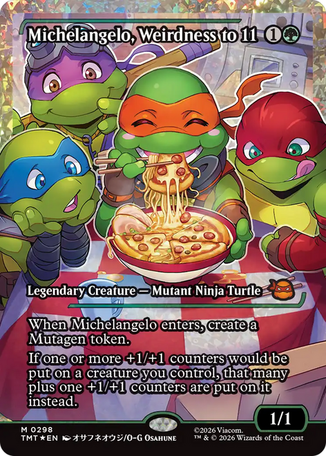 Michelangelo, Weirdness to 11 (Japan Showcase Fracture Foil)
