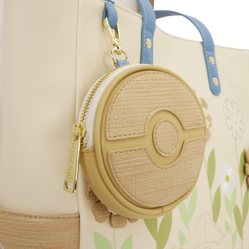 Pokemon: Floral Tote Crossbody Bag with Coin Bag