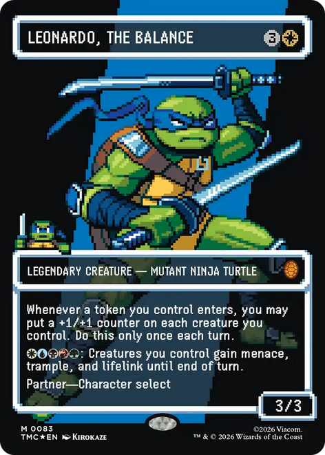Leonardo, the Balance (Borderless Pixel Surge Foil)