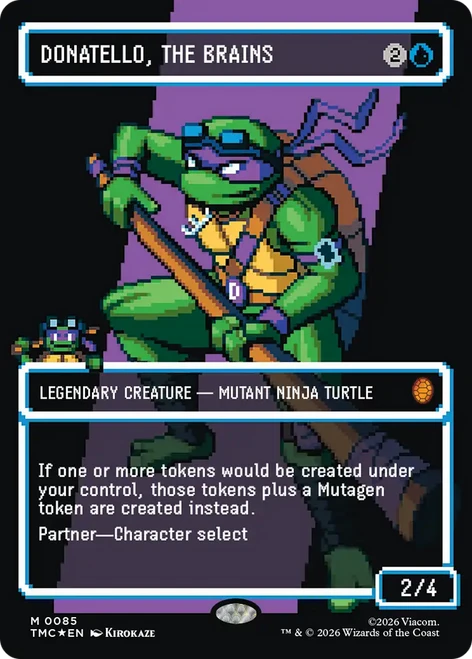 Donatello, the Brains (Borderless Pixel Surge Foil)