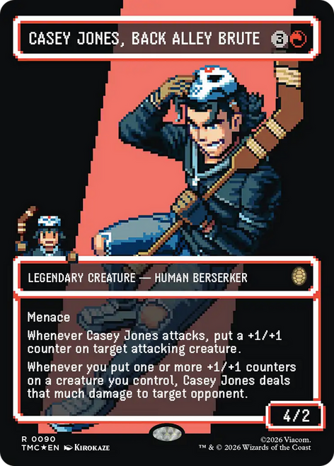 Casey Jones, Back Alley Brute (Borderless Pixel Surge Foil)