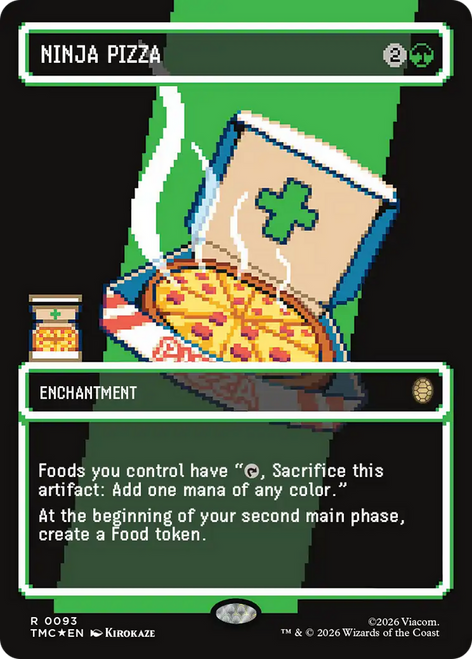 Ninja Pizza (Borderless Pixel Surge Foil)