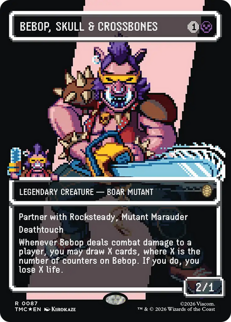 Bebop, Skull & Crossbones (Borderless Pixel Surge Foil)