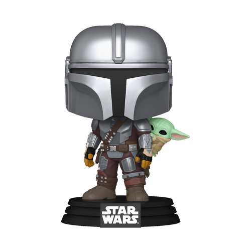 POP! Star Wars #818 The Mandalorian with Grogu (On Back)