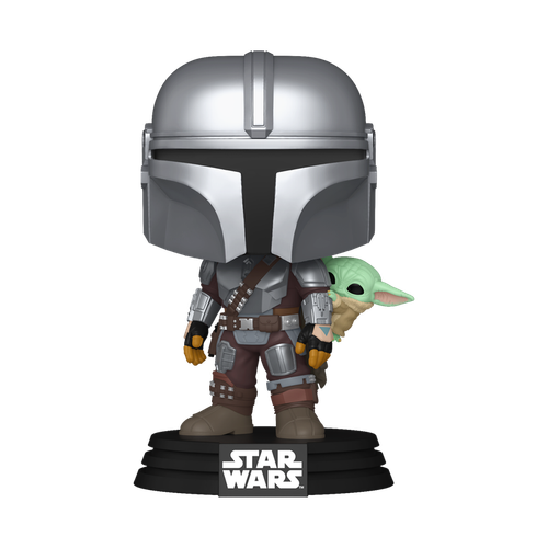 POP! Star Wars #818 The Mandalorian with Grogu (On Back)