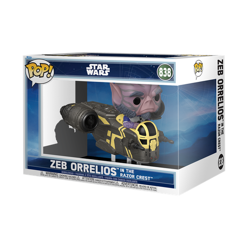 POP! Star Wars #837 Zeb Orrelios in the Razor Crest (POP! Rides Deluxe)