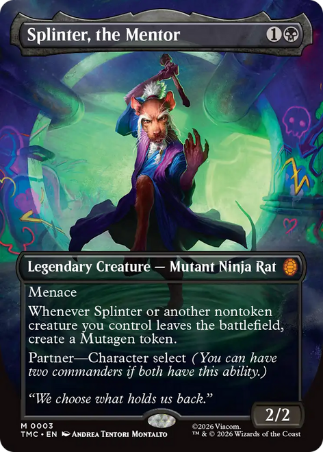 Splinter, the Mentor (Borderless Art Foil)