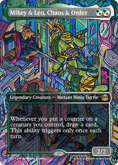 Mikey & Leo, Chaos & Order (Borderless Scene)