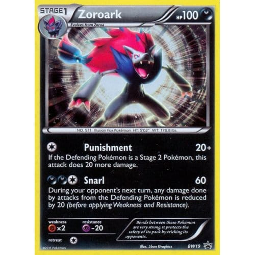 Black & White Promo BW19 Zoroark