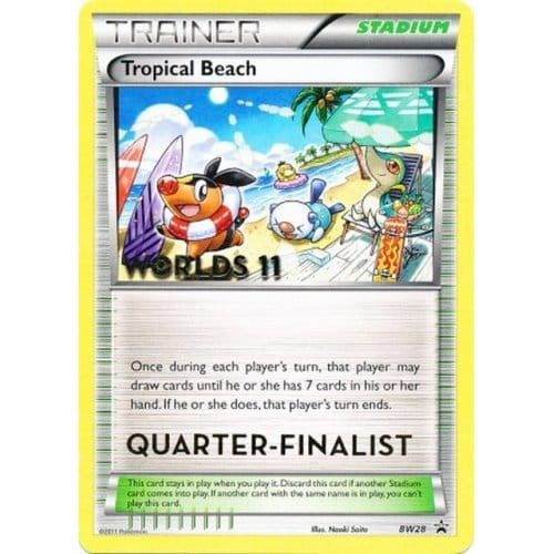 Black & White Promo BW28 Tropical Beach Worlds 2011 (Quarter Finalist Stamp)