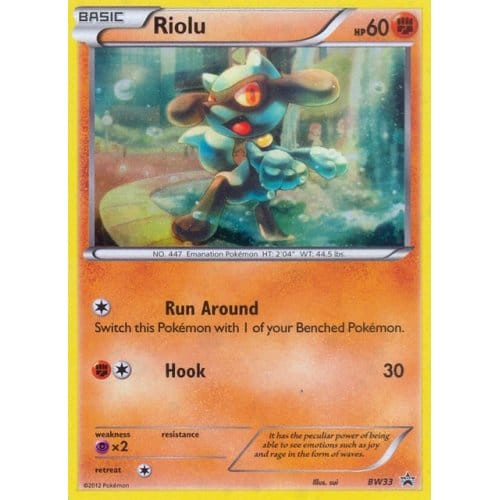 Black & White Promo BW33 Riolu (Cosmo Holo)