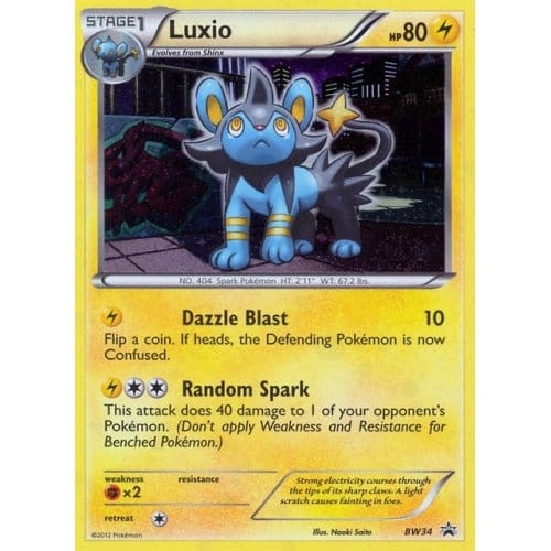 Black & White Promo BW34 Luxio (Cosmo Holo)