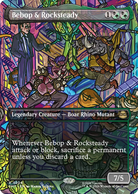 Bebop & Rocksteady (Borderless Scene Foil)