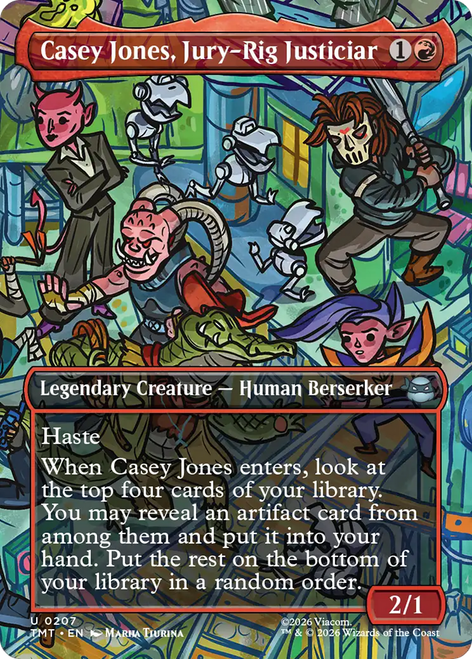 Casey Jones, Jury-Rig Justiciar (Borderless Scene Foil)