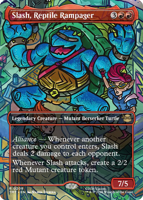 Slash, Reptile Rampager (Borderless Scene Foil)