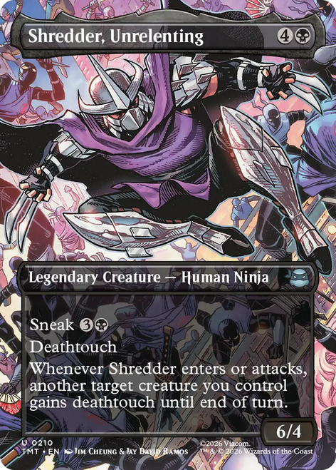 Shredder, Unrelenting (Borderless Scene Foil)