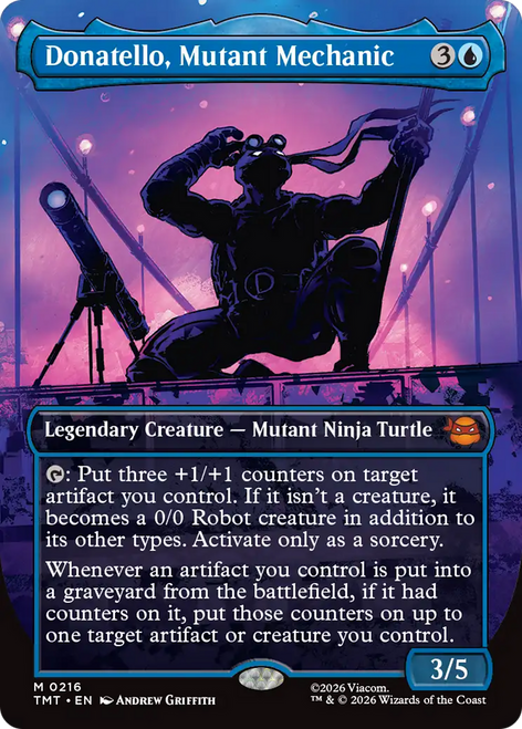 Donatello, Mutant Mechanic (Borderless Silhouette Foil)