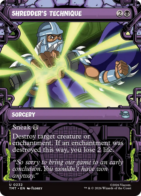 Shredder's Technique (Showcase Foil)