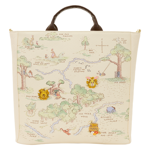 Disney: Winnie the Pooh Hundred Acre Wood Tote Pin Trader Crossbody Bag
