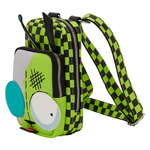 Nickelodeon :Invader Zim Gir Cellphone Crossbody Bag with Coin Bag