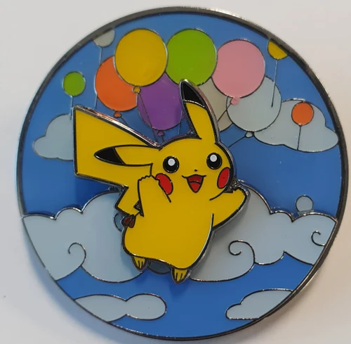 Surfing & Flying Pikachu Pin Badge