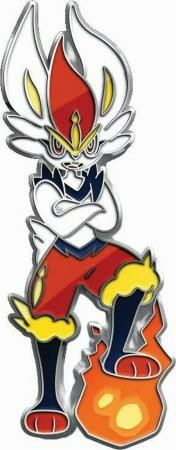 Cinderace Pin Badge