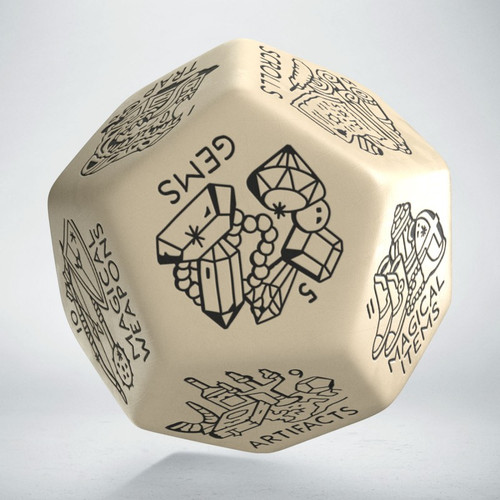 Treasure Generator Die: Beige & Black