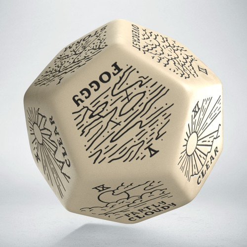Weather Generator Die: Beige & Black