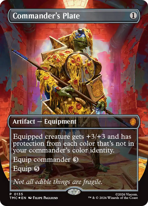 Commander's Plate (Borderless Foil)