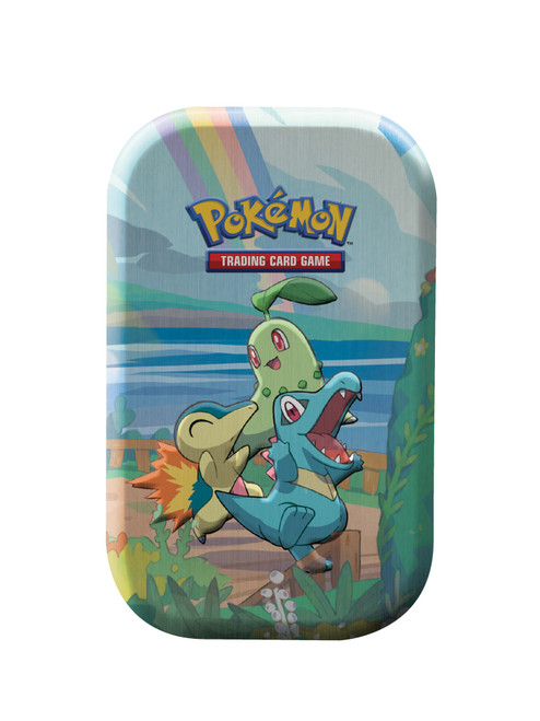 EMPTY Celebrations Mini Tin Gen 2 (Chikortia, Cyndaquil, Totodile)