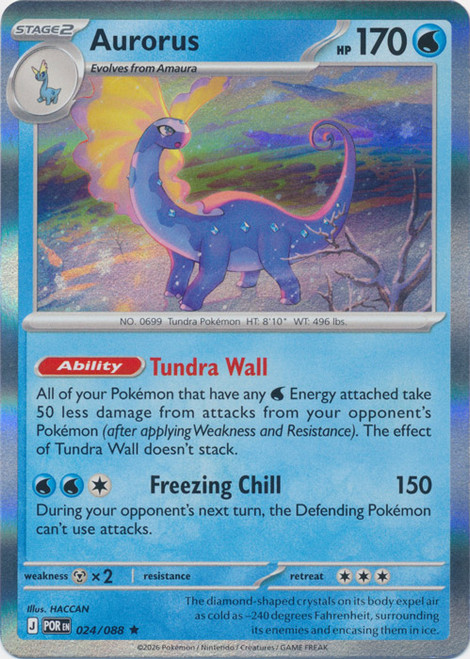 ME Perfect Order 024/088 Aurorus (Holo)