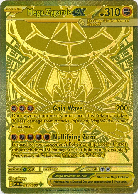 ME Perfect Order 124/088 Mega Zygarde ex (Mega Hyper Rare)
