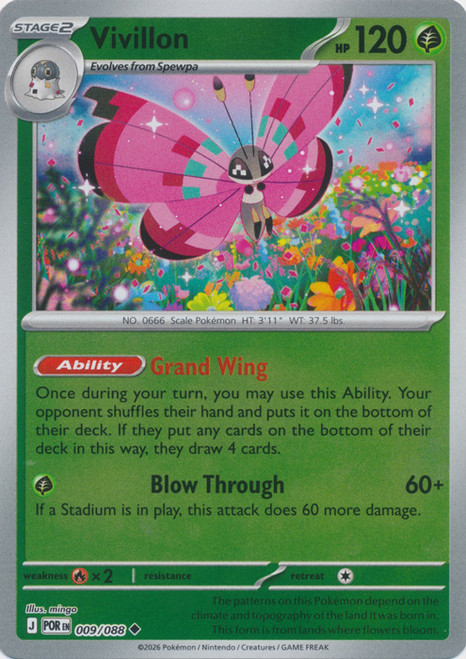 ME Perfect Order 009/088 Vivillon (Reverse Holo)