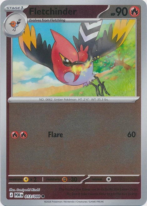 ME Perfect Order 013/088 Fletchinder (Reverse Holo)