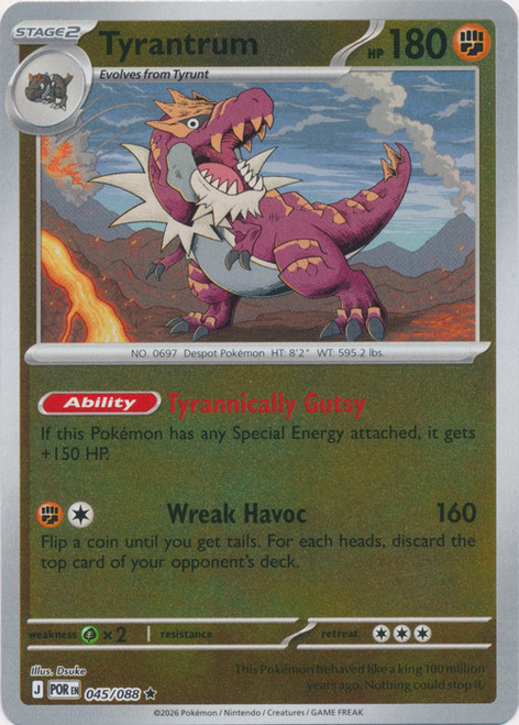 ME Perfect Order 045/088 Tyrantrum (Reverse Holo)
