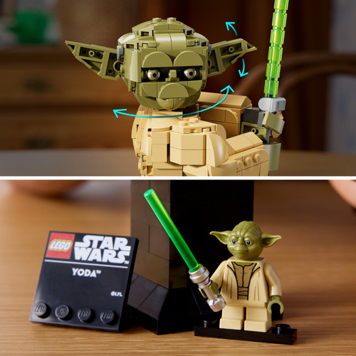 Star Wars Yoda Bust Model Kit for Adults 75438