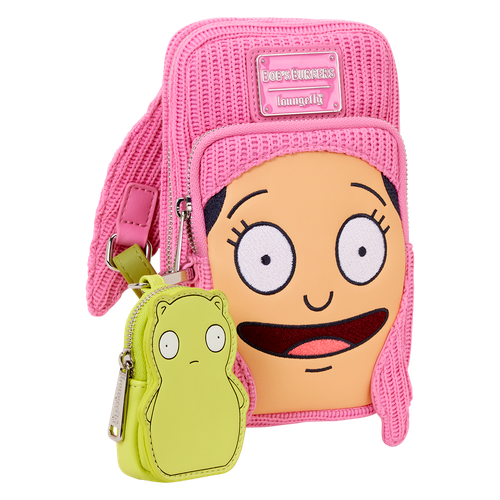 Bob's Burgers: Louise Cosplay Cell Phone Crossbody Bag with Glow Coin Bag