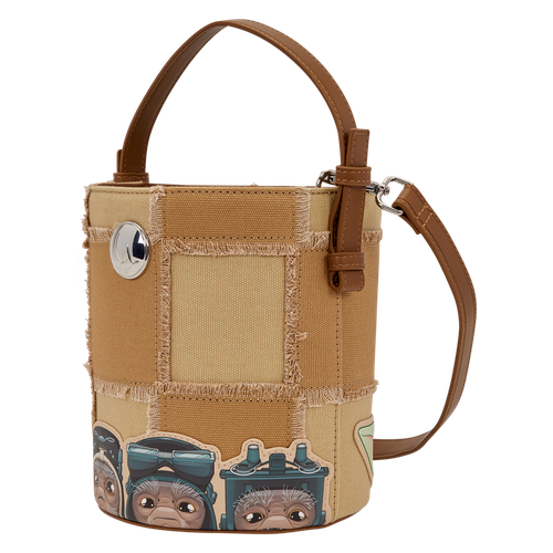 Star Wars: The Mandalorian Grogu & Anzellan Drawstring Bucket Crossbody Bag with Coin Bag