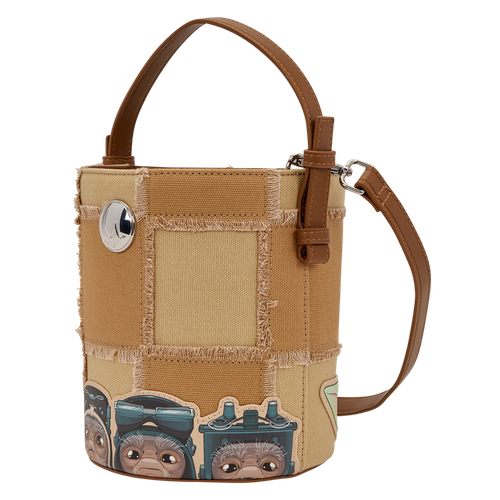 Star Wars: The Mandalorian Grogu & Anzellan Drawstring Bucket Crossbody Bag with Coin Bag