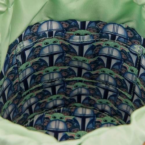 Star Wars: The Mandalorian Grogu & Anzellan Drawstring Bucket Crossbody Bag with Coin Bag