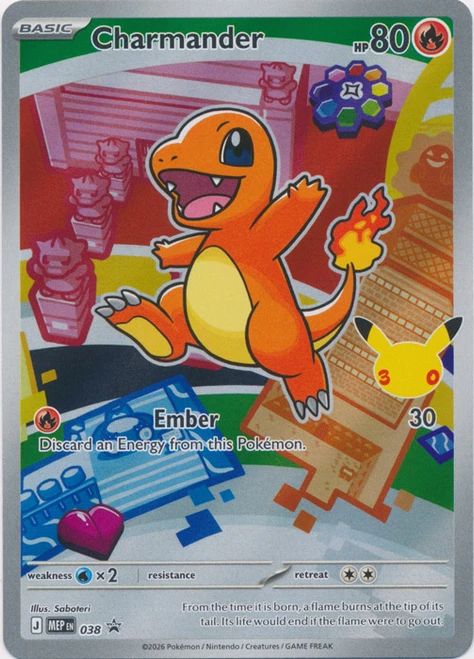 Mega Evolution Promo MEP038 Charmander (Illustration Rare)