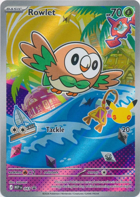 Mega Evolution Promo MEP043 Rowlet (Illustration Rare)