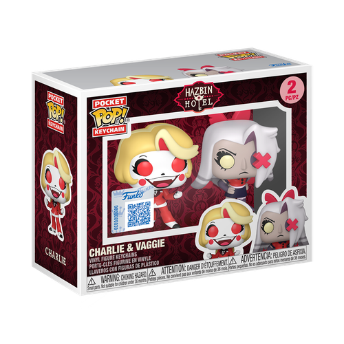 Pocket POP! Keychain: Hazbin Hotel: Charlie & Vaggie 2-Pack