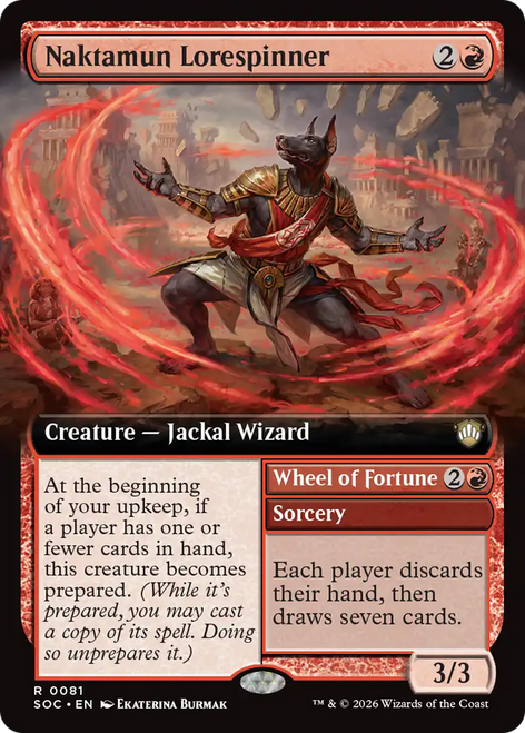 Naktamun Lorespinner // Wheel of Fortune (Extended Art)
