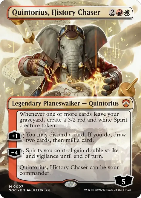 Quintorius, History Chaser (Borderless Foil)