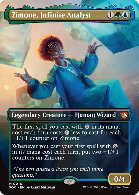 Zimone, Infinite Analyst (Borderless Foil)