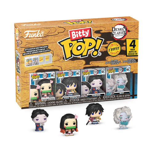 Bitty POP! Demon Slayer: Nezuko Kamado, Giyu Tomioka & Tamayo 4-Pack