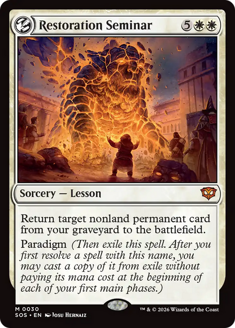 Restoration Seminar (Foil)